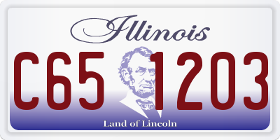 IL license plate C651203