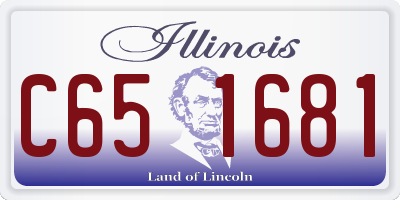 IL license plate C651681