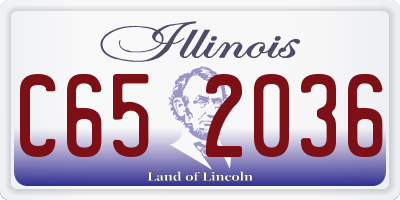 IL license plate C652036