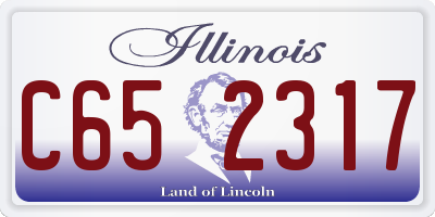 IL license plate C652317
