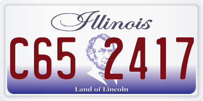 IL license plate C652417