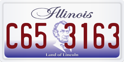 IL license plate C653163