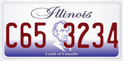 IL license plate C653234