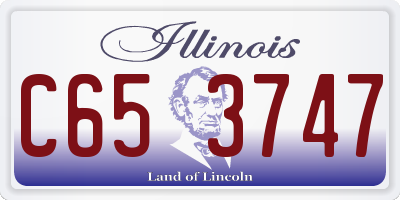 IL license plate C653747