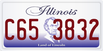 IL license plate C653832