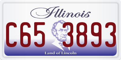 IL license plate C653893