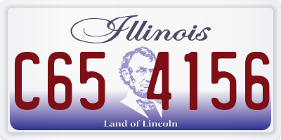 IL license plate C654156
