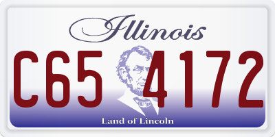 IL license plate C654172