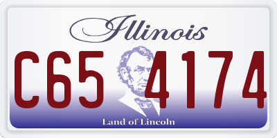 IL license plate C654174