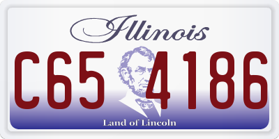 IL license plate C654186