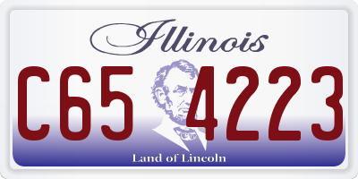 IL license plate C654223