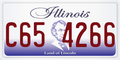 IL license plate C654266
