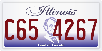 IL license plate C654267