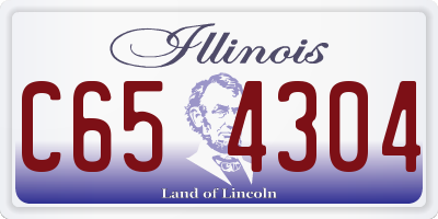 IL license plate C654304