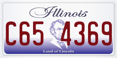 IL license plate C654369