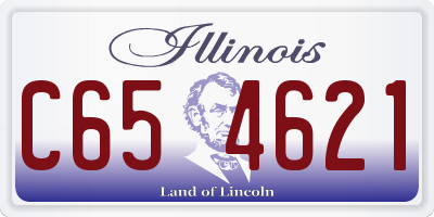 IL license plate C654621