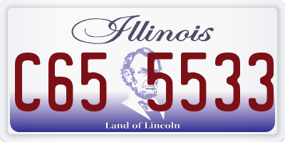 IL license plate C655533