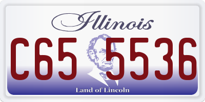 IL license plate C655536