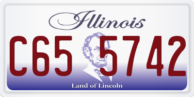 IL license plate C655742