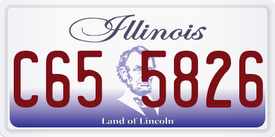 IL license plate C655826