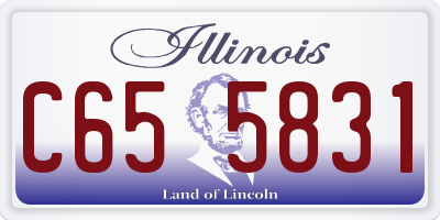 IL license plate C655831