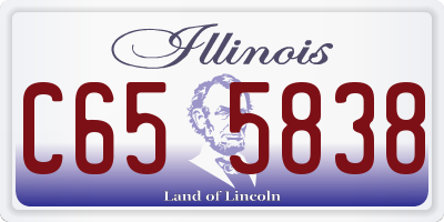 IL license plate C655838
