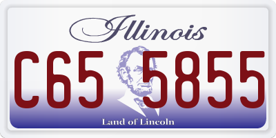 IL license plate C655855