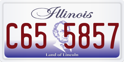 IL license plate C655857