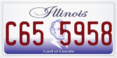 IL license plate C655958
