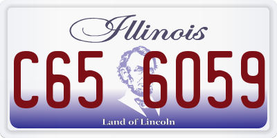 IL license plate C656059