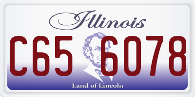 IL license plate C656078
