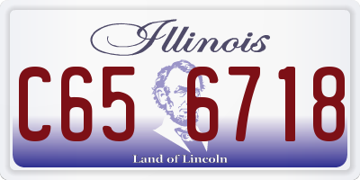 IL license plate C656718