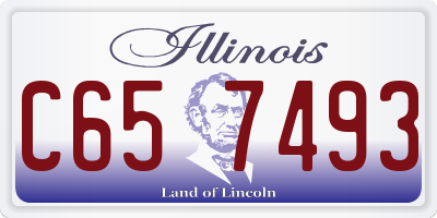 IL license plate C657493