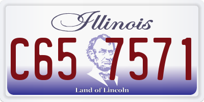 IL license plate C657571
