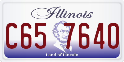 IL license plate C657640