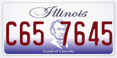 IL license plate C657645