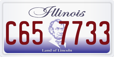 IL license plate C657733