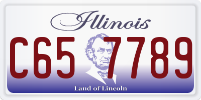 IL license plate C657789