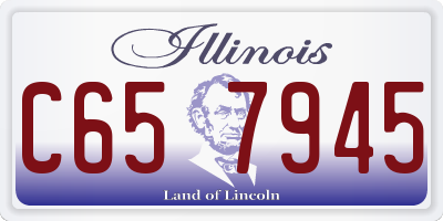 IL license plate C657945