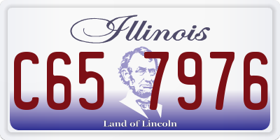 IL license plate C657976