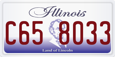 IL license plate C658033