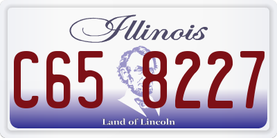 IL license plate C658227