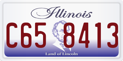 IL license plate C658413