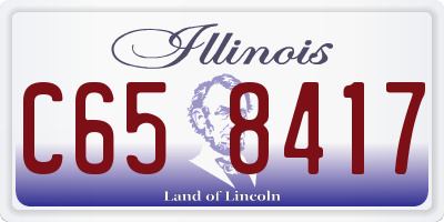 IL license plate C658417
