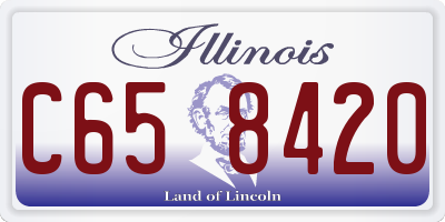 IL license plate C658420