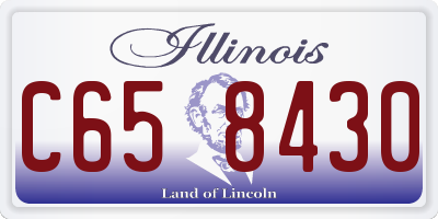 IL license plate C658430