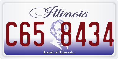 IL license plate C658434