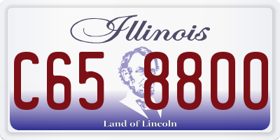 IL license plate C658800