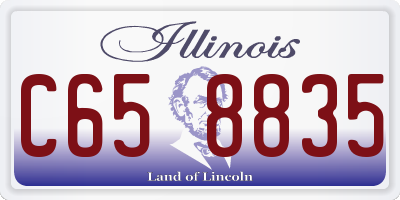 IL license plate C658835