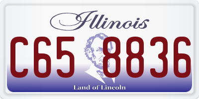 IL license plate C658836